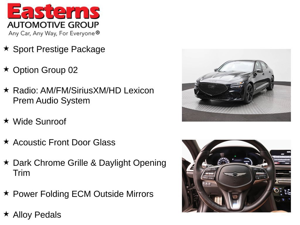 Used 2024 Genesis G70 2.5T w/ Sport Prestige Package RWD image 12