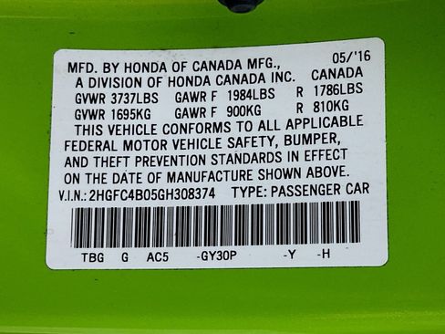 Used 2016 Honda Civic LX-P image 37