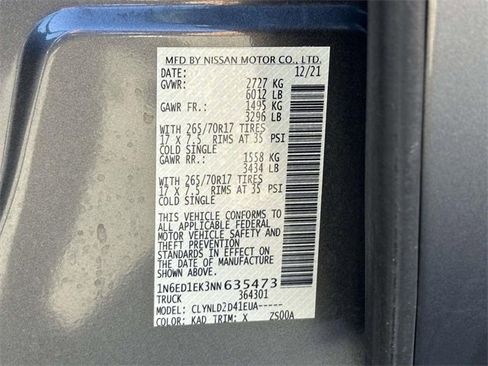 Used 2022 Nissan Frontier PRO-4X w/ Off-Road Protection Package image 27