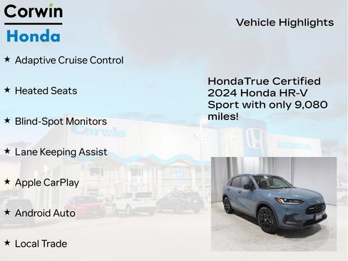 Used 2024 Honda HR-V Sport image 9