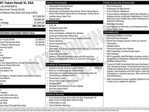 Used 2023 GMC Yukon XL Denali RWD image 10