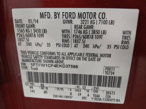Used 2014 Ford F150 XLT w/ XLT Chrome Package RWD image 33