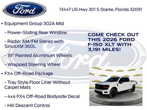New 2026 Ford F150 XLT w/ Equipment Group 302A MID image 30