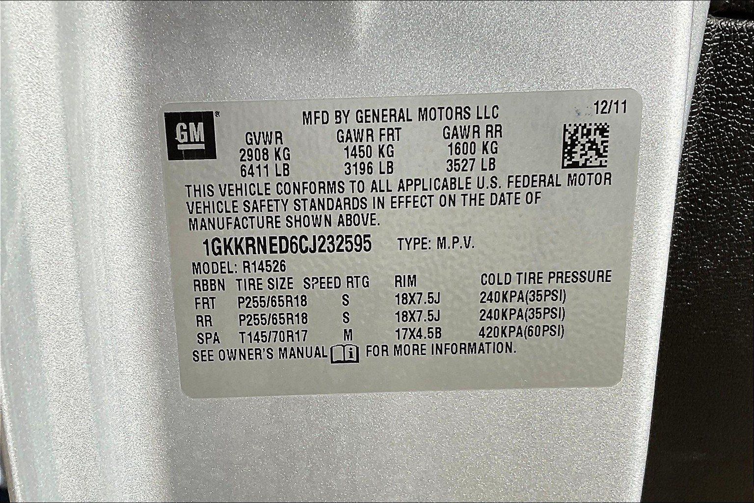 Used 2012 GMC Acadia SL w/ Preferred Package FWD image 35