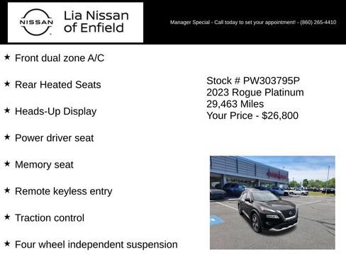 Certified 2023 Nissan Rogue Platinum w/ Platinum Premium Package AWD/4WD image 15