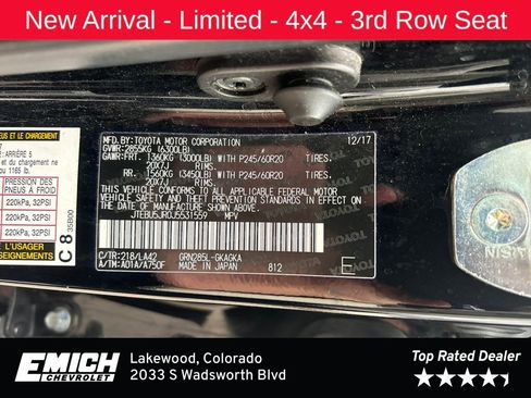 Used 2018 Toyota 4Runner Limited image 30