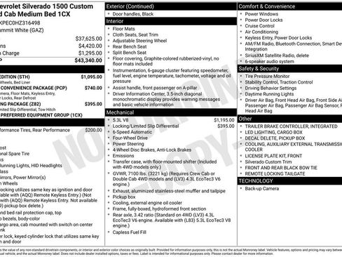 Used 2017 Chevrolet Silverado 1500 Custom w/ Rally 1 Edition AWD/4WD image 6