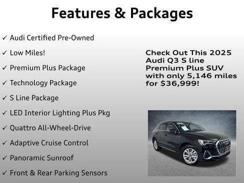 Certified 2025 Audi Q3 2.0T Premium Plus w/ Premium Plus Package image 4