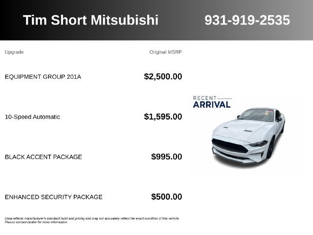 Used 2021 Ford Mustang Premium w/ Equipment Group 201A RWD image 5