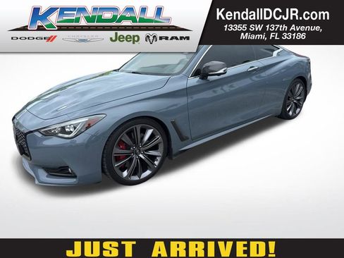 Used 2022 INFINITI Q60 Red Sport 400 w/ Carbon Fiber Package RWD image 1