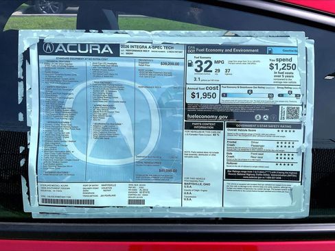 New 2026 Acura Integra A-Spec FWD image 22