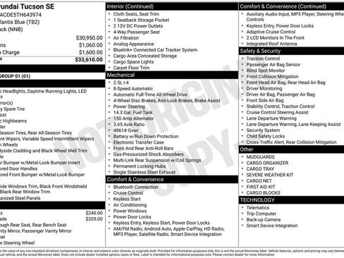 Certified 2026 Hyundai Tucson SE AWD/4WD image 33