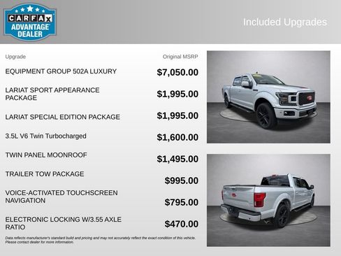Used 2019 Ford F150 Lariat w/ Equipment Group 502A Luxury AWD/4WD image 5