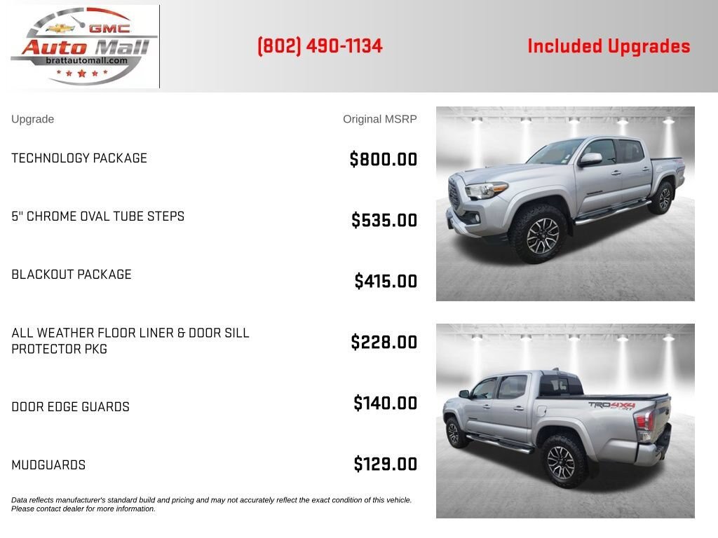 Used 2020 Toyota Tacoma TRD Sport w/ Technology Package AWD/4WD image 4