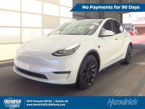 Used 2022 Tesla Model Y Long Range AWD/4WD image 1