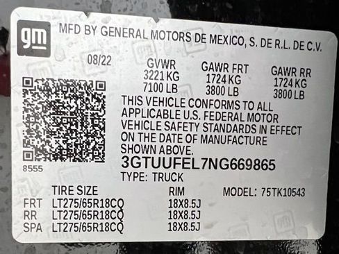 Used 2022 GMC Sierra 1500 AT4X AWD/4WD image 57
