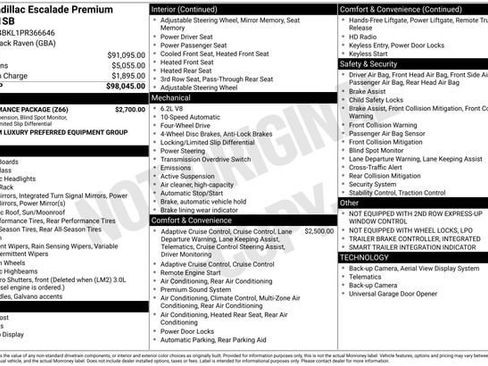 Certified 2023 Cadillac Escalade Premium Luxury w/ Performance Package image 34