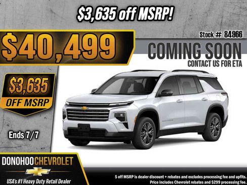 New 2026 Chevrolet Traverse LT FWD image 1