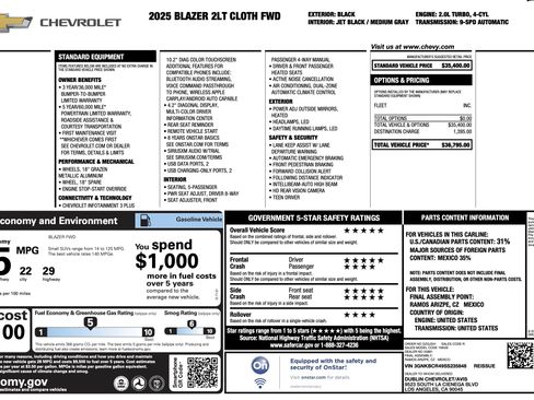 Used 2025 Chevrolet Blazer LT image 5