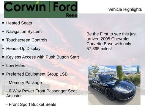 Used 2005 Chevrolet Corvette Coupe w/ Preferred Equipment Group RWD image 4