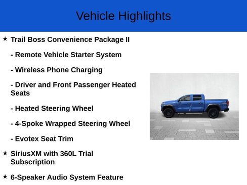 New 2026 Chevrolet Colorado Trail Boss AWD/4WD image 3