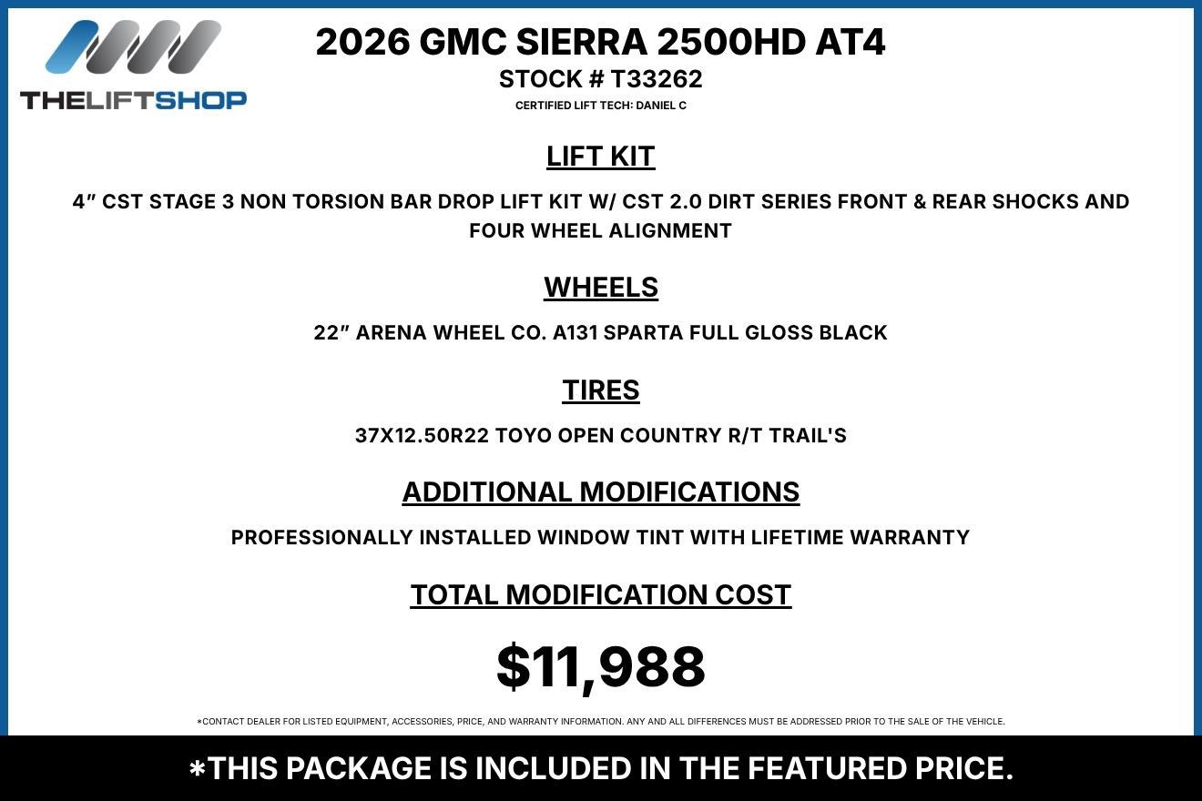 Used 2026 GMC Sierra 2500 AT4 w/ AT4 Premium Plus Package AWD/4WD image 2