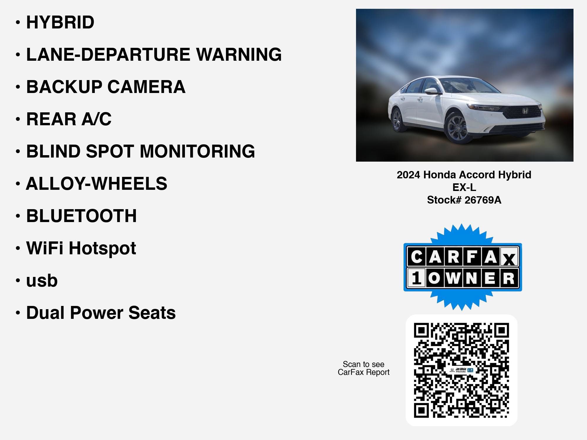 Certified 2024 Honda Accord EX-L image 34