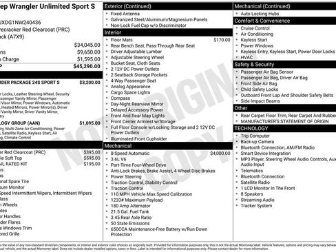 Used 2022 Jeep Wrangler Unlimited Sport AWD/4WD image 6