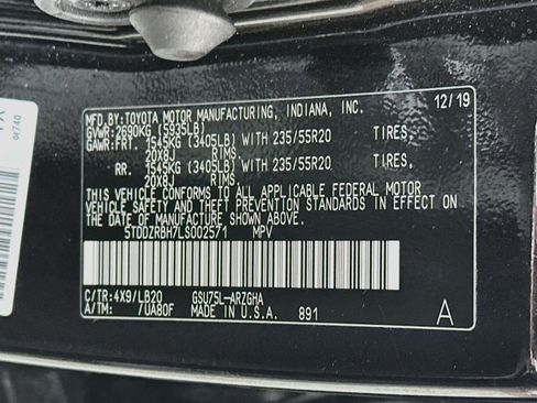 Certified 2020 Toyota Highlander Limited AWD/4WD image 33