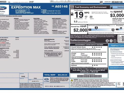 Used 2019 Ford Expedition Max XLT w/ Equipment Group 202A RWD image 30