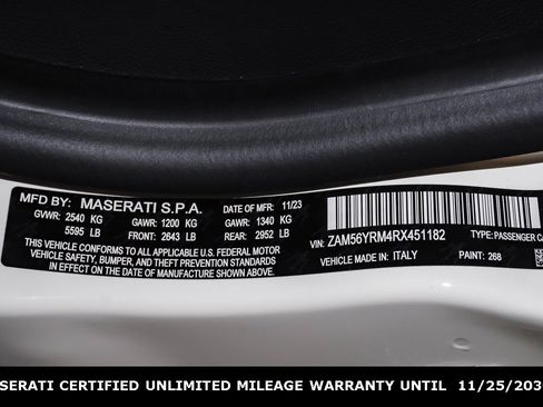 Certified 2024 Maserati Quattroporte Modena Ultima Q4 image 29