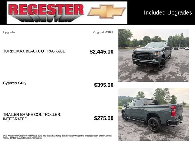 Used 2025 Chevrolet Silverado 1500 Custom Trail Boss w/ Turbomax Blackout Package AWD/4WD image 5