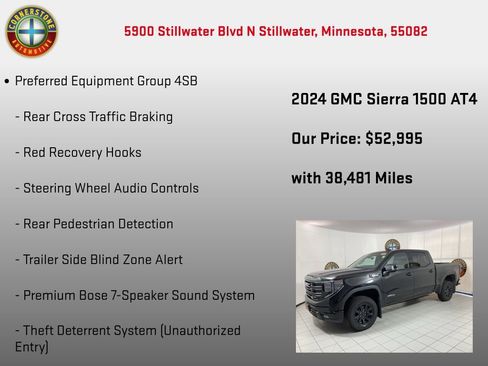 Used 2024 GMC Sierra 1500 AT4 w/ Technology Package AWD/4WD image 30