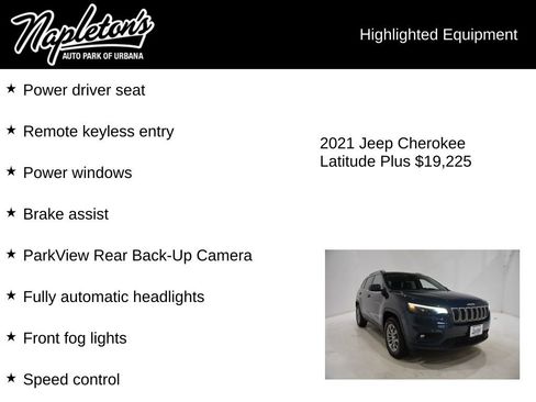 Used 2021 Jeep Cherokee Latitude Plus image 15