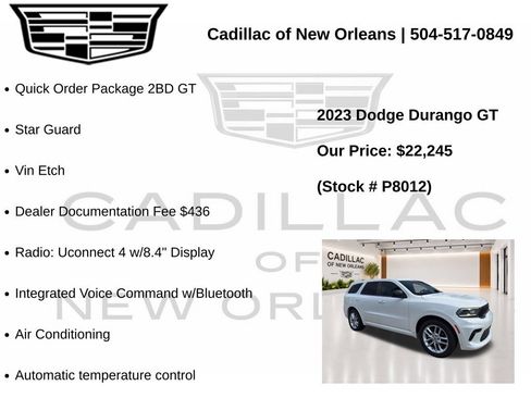Used 2023 Dodge Durango GT RWD image 7