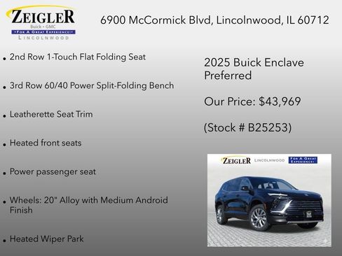 New 2025 Buick Enclave Preferred w/ Super Cruise Package FWD image 24
