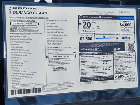 New 2026 Dodge Durango GT image 18