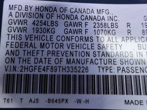 Certified 2026 Honda Civic Sport Touring image 36
