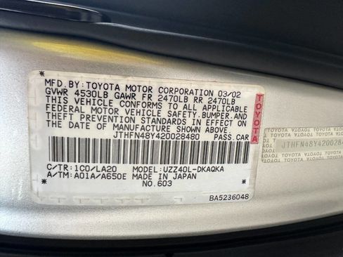 Used 2002 Lexus SC 430 Convertible image 36