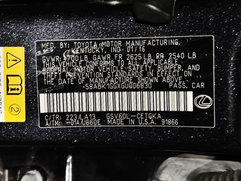 Used 2016 Lexus ES 350 w/ Premium Package w/Wood Trim FWD image 56