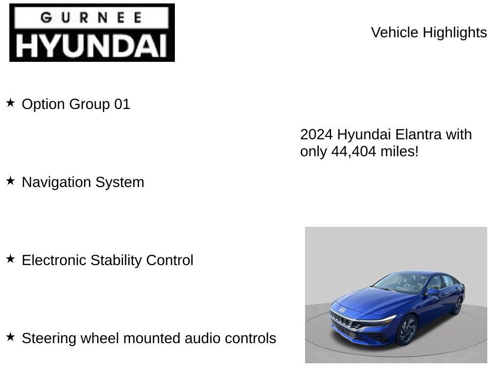 Certified 2024 Hyundai Elantra Limited FWD image 7