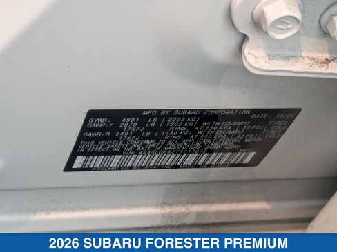 Certified 2026 Subaru Forester Premium AWD/4WD image 38