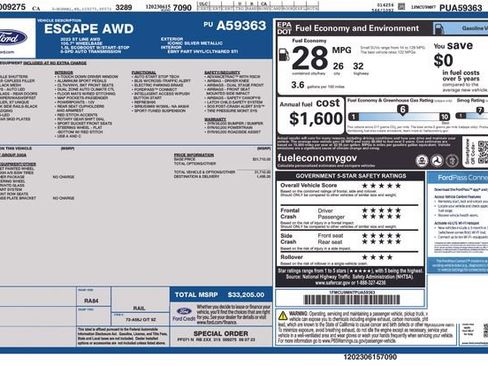 Certified 2023 Ford Escape ST-Line image 35