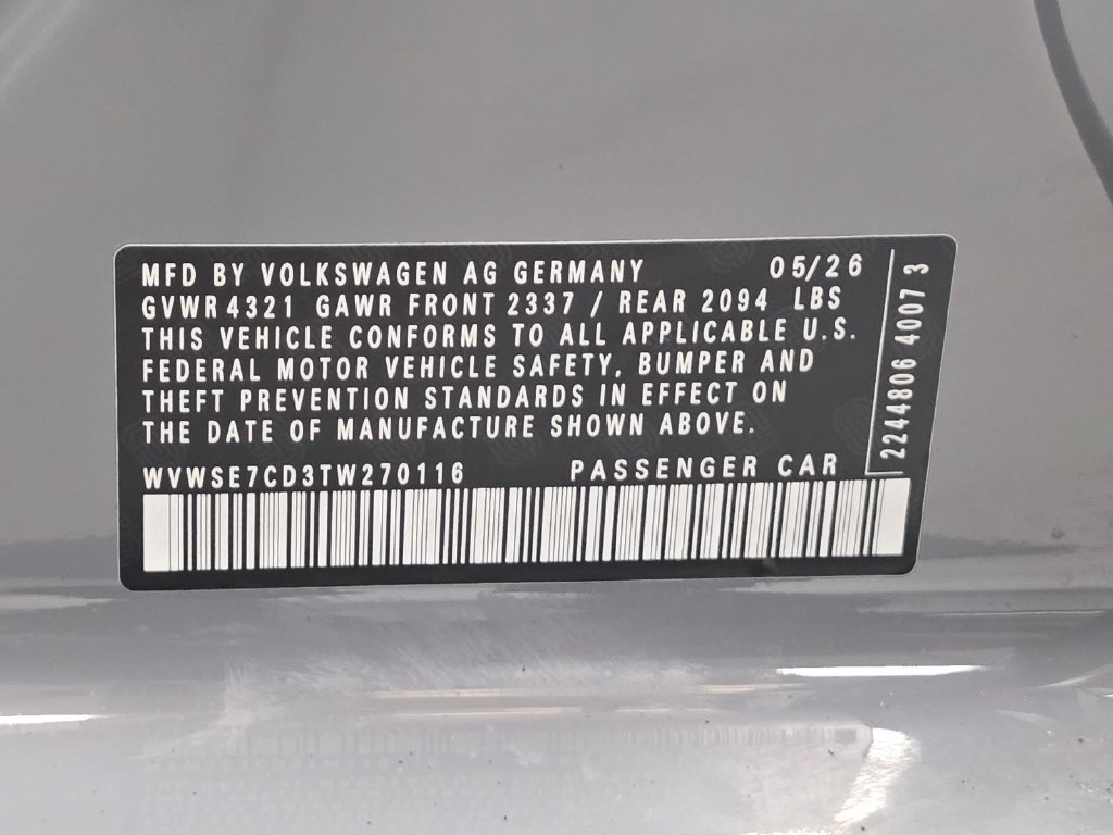 New 2026 Volkswagen GTI SE FWD image 28