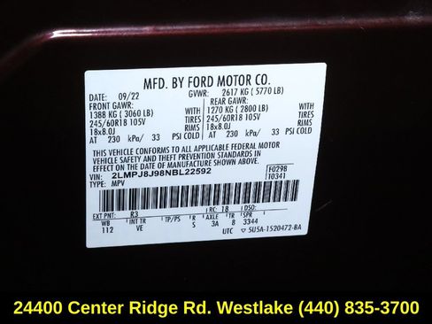 Certified 2022 Lincoln Nautilus AWD image 20