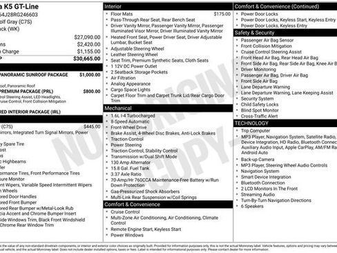 Used 2024 Kia K5 GT-Line FWD image 28