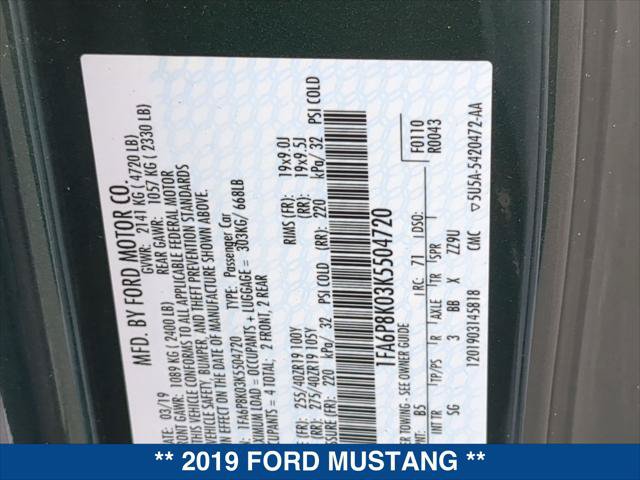 Used 2019 Ford Mustang Bullitt w/ Bullitt Electronics Package RWD image 24