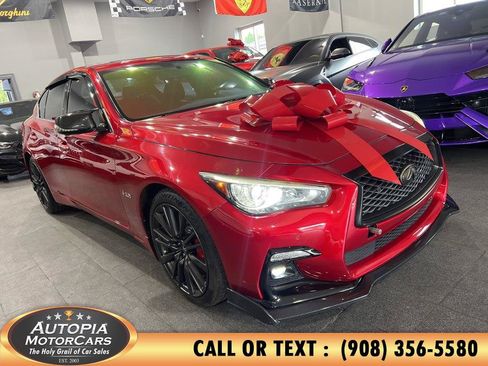 Used 2019 INFINITI Q50 Red Sport 400 w/ Sensory Package AWD/4WD image 32