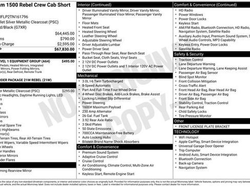 New 2026 RAM 1500 Rebel w/ Rebel Level 1 Equipment Group image 30
