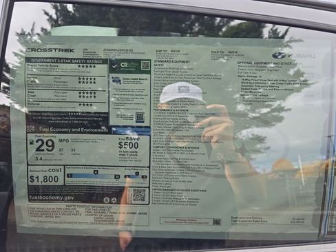 New 2025 Subaru Crosstrek 2.5i Premium image 30